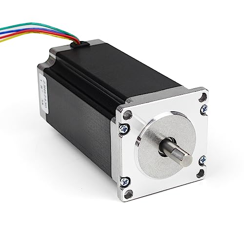 RATTMMOTOR Nema 23 Schrittmotor,Nema23 Stepper Motor, 2.8Nm (425oz.in) 3A 1.8 Grad 4 Drähte Stepper Motor 2-phasiger 57x57x112mm für Roboter, 3D-Drucker,CNC-Fräse(23HS2430) von RATTMMOTOR