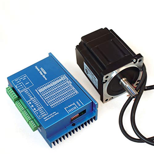 RATTMMOTOR Schrittmotorsteuerung Kit Nema34 4.5Nm Geschlossenem Regelkreis Servomotor und HSS86 Servotreibersteuerung und 3m Kabel für CNC Router Gravur Fräsmaschine (4.5Nm) von RATTMMOTOR