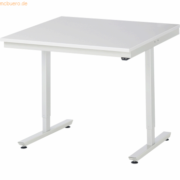 Rau Arbeitstisch 1000x1000x720-1120 elektrisch M-Platte 22mm lichtgrau von RAU