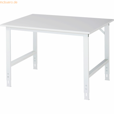 Rau Arbeitstisch 1250x1000x760-1080 M-Platte 22mm lichtgrau Rau Arbeitstisch 1250x1000x760-1080 M-Platte 22mm lichtgrau von RAU