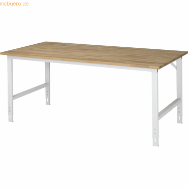 Rau Arbeitstisch 2000x1000x760-1080 B-Platte 25mm lichtgrau Rau Arbeitstisch 2000x1000x760-1080 B-Platte 25mm lichtgrau von RAU