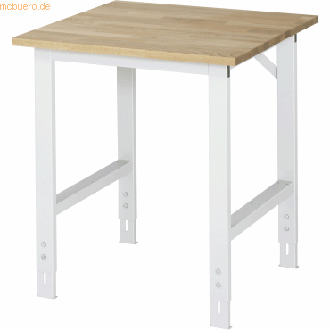 Rau Arbeitstisch 750x800x760-1080 B-Platte 25mm lichtgrau Rau Arbeitstisch 750x800x760-1080 B-Platte 25mm lichtgrau von RAU