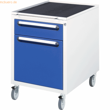 Rau Rollcontainer 480x600x690mm 2xSchublade lichtgrau/enzianblau Rau Rollcontainer 480x600x690mm 2xSchublade lichtgrau/enzianblau von RAU