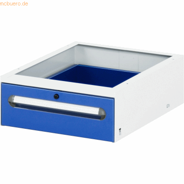 Rau Unterbaucontainer 425x600x175mm 1xSchublade lichtgrau/enzianblau Rau Unterbaucontainer 425x600x175mm 1xSchublade lichtgrau/enzianblau von RAU
