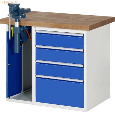 Rau Werkbank 1000x700x890mm 4xSchublade-TA 1xSSKL lichtgrau/enzianblau Rau Werkbank 1000x700x890mm 4xSchublade-TA 1xSSKL lichtgrau/enzianblau von RAU