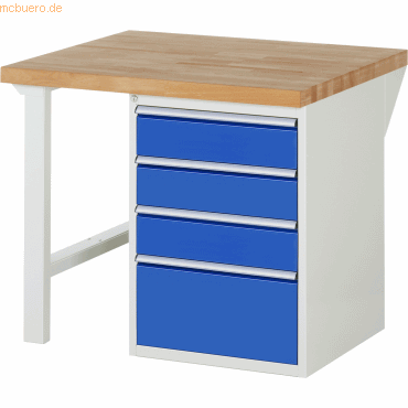 Rau Werkbank 1000x900x890mm 4xSchublade-TA lichtgrau/enzianblau Rau Werkbank 1000x900x890mm 4xSchublade-TA lichtgrau/enzianblau von RAU