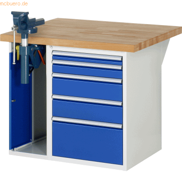 Rau Werkbank 1000x900x890mm 5xSchublade-TA 1xSSKL lichtgrau/enzianblau Rau Werkbank 1000x900x890mm 5xSchublade-TA 1xSSKL lichtgrau/enzianblau von RAU