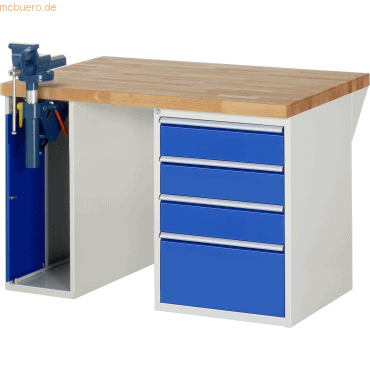 Rau Werkbank 1250x900x890mm 4xSchublade-TA 1xSSKL lichtgrau/enzianblau Rau Werkbank 1250x900x890mm 4xSchublade-TA 1xSSKL lichtgrau/enzianblau von RAU