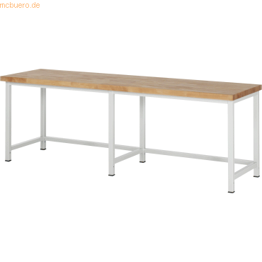 Rau Werkbank 2500x700x840-1040mm lichtgrau Rau Werkbank 2500x700x840-1040mm lichtgrau von RAU