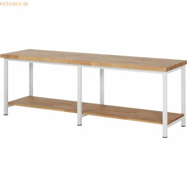 Rau Werkbank 2500x700x840-1040mm lichtgrau Rau Werkbank 2500x700x840-1040mm lichtgrau von RAU