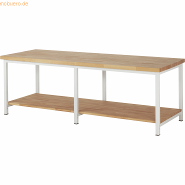 Rau Werkbank 2500x900x840-1040mm lichtgrau Rau Werkbank 2500x900x840-1040mm lichtgrau von RAU