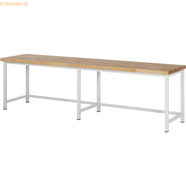 Rau Werkbank 3000x700x840-1040mm lichtgrau Rau Werkbank 3000x700x840-1040mm lichtgrau von RAU