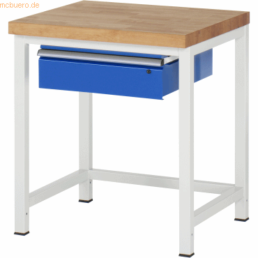 Rau Werkbank 750x700x840-1040mm 1xSchublade-TA lichtgrau/enzianblau Rau Werkbank 750x700x840-1040mm 1xSchublade-TA lichtgrau/enzianblau von RAU