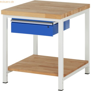 Rau Werkbank 750x900x840-1040mm 1xSchublade-TA lichtgrau/enzianblau Rau Werkbank 750x900x840-1040mm 1xSchublade-TA lichtgrau/enzianblau von RAU