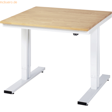 Rau Werktisch 1000x1000x720-1120mm elektrisch B-Platte 25mm lichtgrau Rau Werktisch 1000x1000x720-1120mm elektrisch B-Platte 25mm lichtgrau von RAU