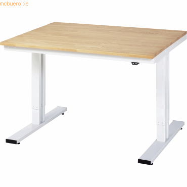 Rau Werktisch 1250x1000x720-1120mm elektrisch B-Platte 25mm lichtgrau Rau Werktisch 1250x1000x720-1120mm elektrisch B-Platte 25mm lichtgrau von RAU