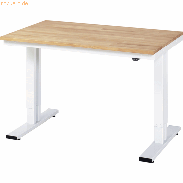 Rau Werktisch 1250x800x720-1120mm elektrisch B-Platte 25mm lichtgrau Rau Werktisch 1250x800x720-1120mm elektrisch B-Platte 25mm lichtgrau von RAU