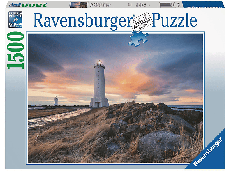 RAVENSBURGER 17106 Magische Stimmung über dem Leuchtturm von Akranes, Island Erwachsenenpuzzle und Zubehör von RAVENSBURGER