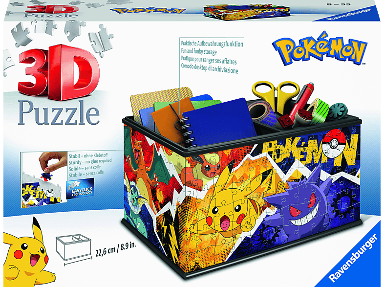 RAVENSBURGER Aufbewahrungsbox Pokémon 3D Puzzle Mehrfarbig von RAVENSBURGER