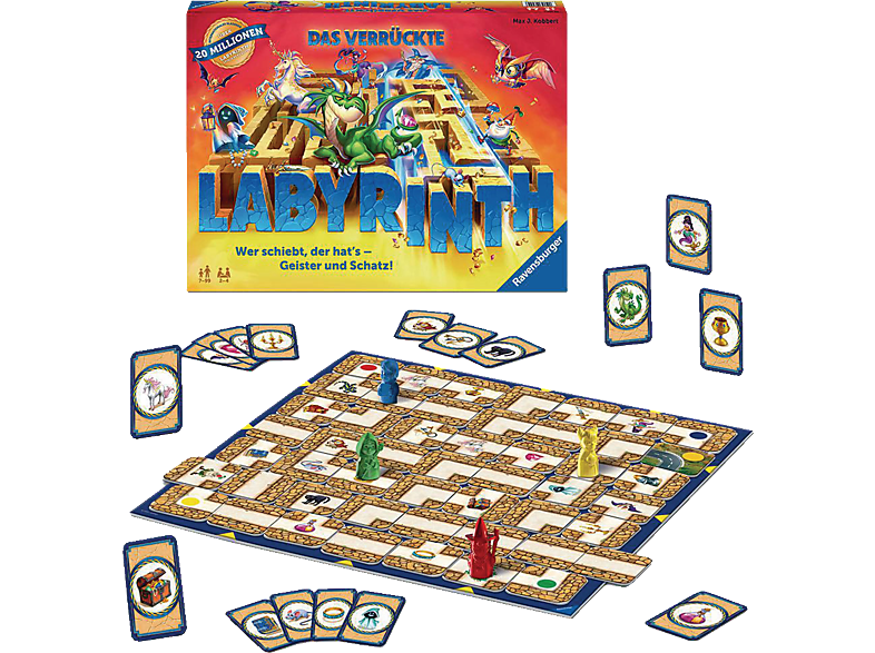 RAVENSBURGER Das verrückte Labyrinth Familienspiele/Spielemagazine Mehrfarbig von RAVENSBURGER