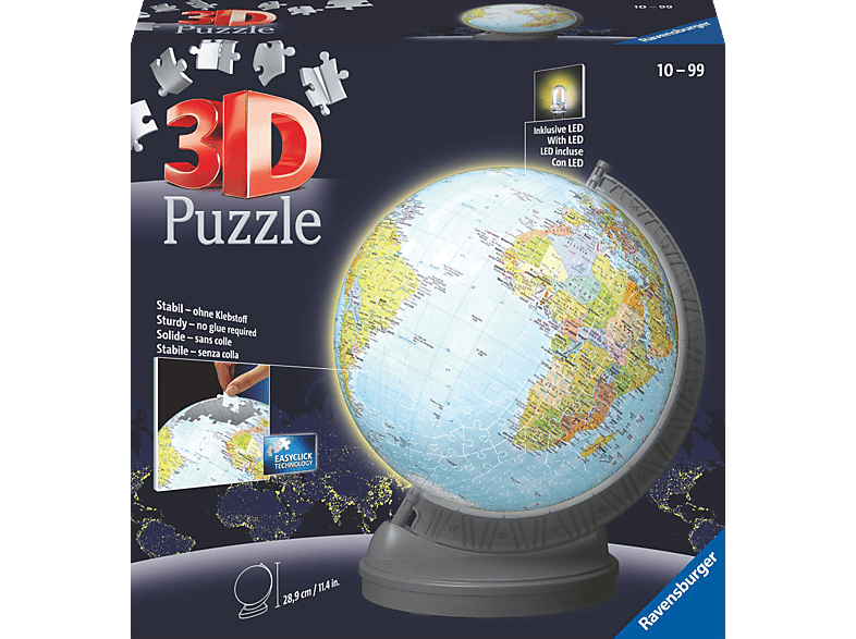RAVENSBURGER Globus mit Licht 3D Puzzle von RAVENSBURGER