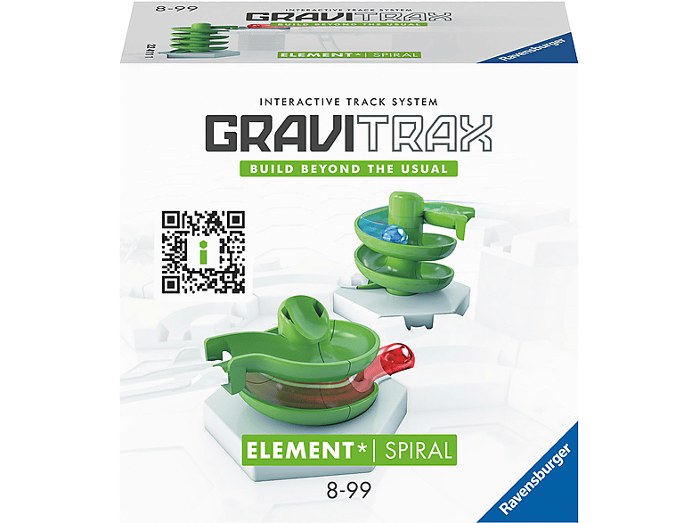 RAVENSBURGER GraviTrax Element Spiral Kugelbahnsystem, Mehrfarbig von RAVENSBURGER