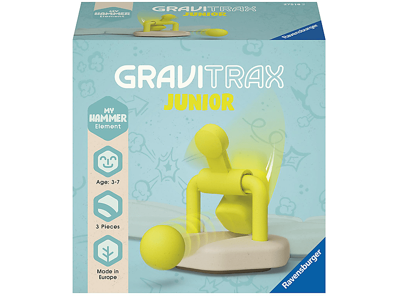 RAVENSBURGER GraviTrax Junior Element Hammer Kugelbahnsystem Mehrfarbig von RAVENSBURGER