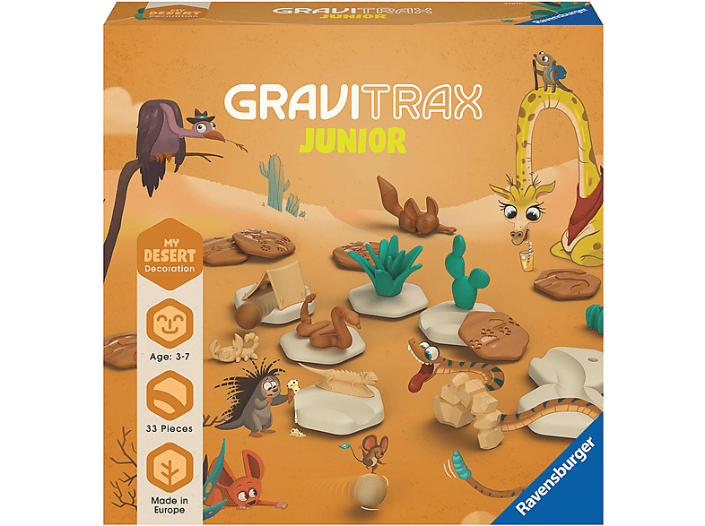 RAVENSBURGER GraviTrax Junior Extension Desert Kugelbahnsystem Mehrfarbig von RAVENSBURGER