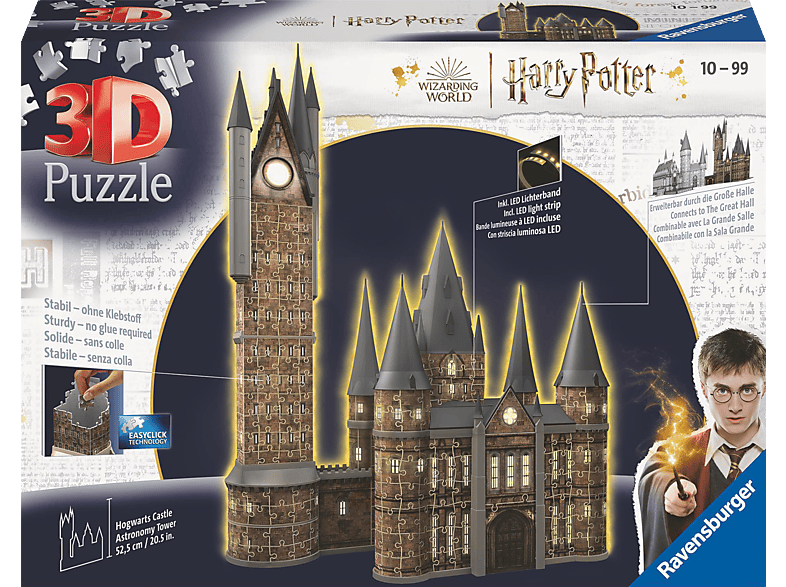 RAVENSBURGER Hogwarts Castle Astronomy Tower Night Edition 3D Puzzle von RAVENSBURGER