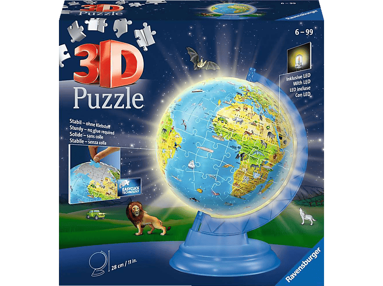 RAVENSBURGER Kinderglobus mit Licht 3D Puzzle von RAVENSBURGER