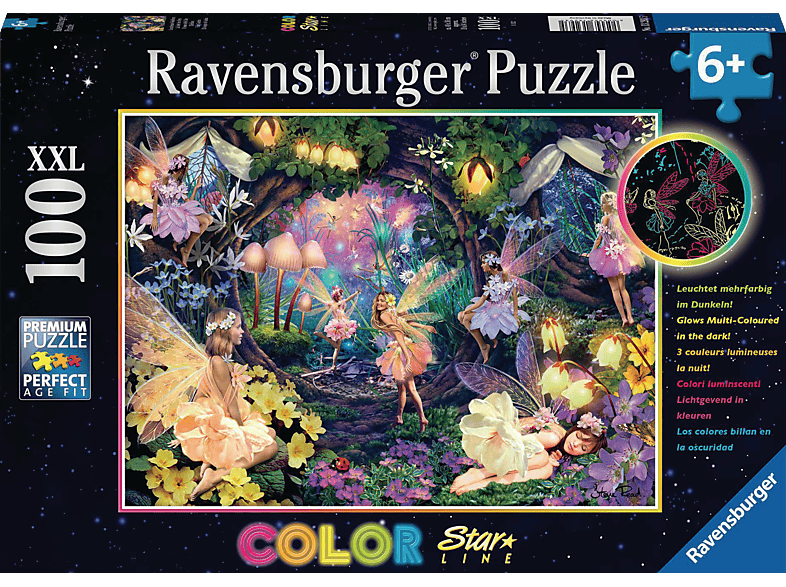 RAVENSBURGER Leuchtende Waldfeen Puzzle Mehrfarbig von RAVENSBURGER