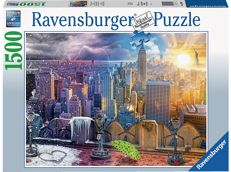 RAVENSBURGER New York im Winter und Sommer Puzzle Mehrfarbig von RAVENSBURGER