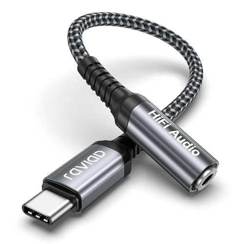 RAVIAD Adapter USB C Auf Klinke 3,5mm Audio, USB C Aux Adapter auf Kopfhörer Adapter mit HiFi DAC Chip für iPhone15 Pro Max/15 Pro/15, Galaxy S24 S23 S22 S21+ Ultra, Pad Pro, P60/P50/P40 Mate 50 RAVIAD Adapter USB C Auf Klinke 3,5mm Audio, USB C Aux Adapter auf Kopfhörer Adapter mit HiFi DAC Chip für iPhone15 Pro Max/15 Pro/15, Galaxy S24 S23 S22 S21+ Ultra, Pad Pro, P60/P50/P40 Mate 50 von RAVIAD