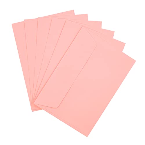 Raylu Paper® - 20 kleine farbige Umschläge mit Klebeverschluss und ohne Fenster für Party, Hochzeit, Geburtstag oder Weihnachten. Bunte Umschläge Größe C6 114 x 162 mm (Rosa) von RAYLU PAPER