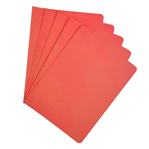 Raylu Paper® - 25 Stück Unterordner aus Karton, mit Faster-Löchern und lebendigen Farben, 200 g dicke Kraftkarton-Ordner (Rot, A4) von RAYLU PAPER