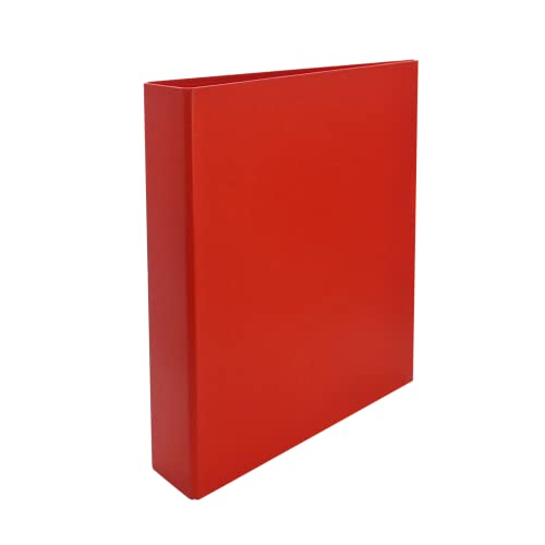 Raylu Paper® - 4 x D-Ringbuch 40 mm, A4 mit Ringen zur Aufbewahrung von Dokumenten, A4 Größe 33,5 cm hoch x 26 cm breit und 6 cm dicker Rücken (rot) von RAYLU PAPER