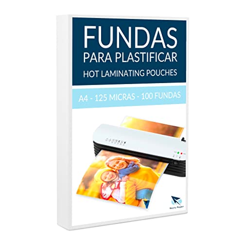 Raylu Paper® - Packung mit 100 Stück, transparent, Hochglanz-Finish, Weichmacher-Thermofolien, Laminierschutzhüllen, Kunststofffolien von RAYLU PAPER