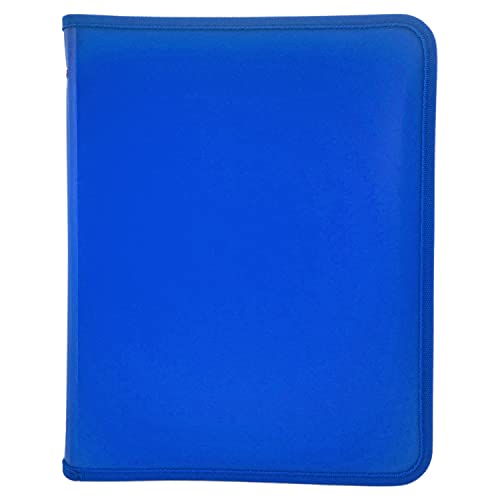 Raylu Paper - Dokumentenmappe mit Reißverschluss im A4-Format mit einer Vielzahl von Farben und einer Breite von 3 cm für Dokumente mit einer Innentasche (blau) von RAYLU PAPER