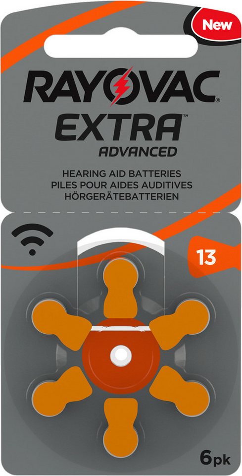 RAYOVAC RAYOVAC R13AE Extra Advanced Typ 13 (im 6er Pack) Hörgeräte-Batterien Knopfzelle von RAYOVAC
