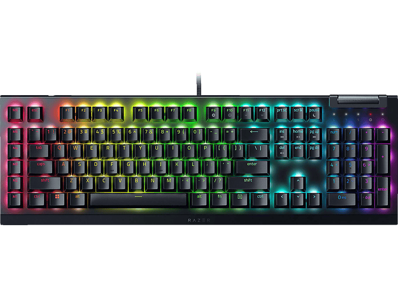 RAZER Blackwidow V4 X Deutsches Layout, Gaming Tastatur, Mechanisch, Razer Green, kabelgebunden, Schwarz RAZER Blackwidow V4 X Deutsches Layout, Gaming Tastatur, Mechanisch, Razer Green, kabelgebunden, Schwarz von RAZER
