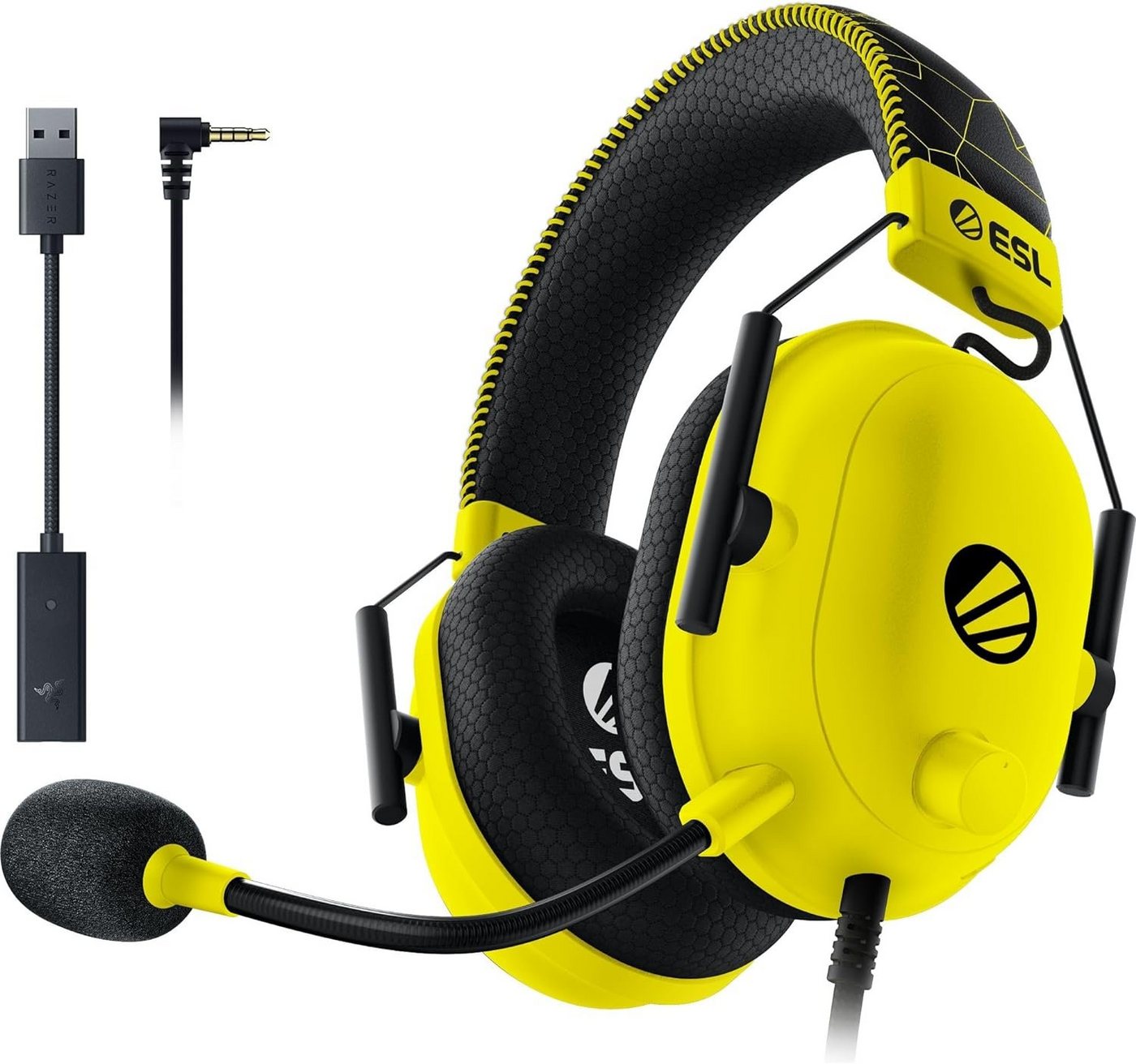 RAZER Gaming-Headset (Abnehmbares Mikrofon mit extra Feinabstimmung, Mit Kabel, kabelgebundenes Esports-Headset (Triforce 50mm Treiber, Erweiterte) von RAZER