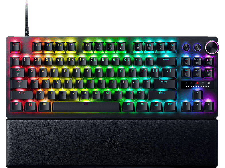 RAZER Huntsman V3 Pro Snap Tap Tenkeyless, Gaming Tastatur, Opto-Mechanical, Razer Analog Optical, Kabelgebunden, Schwarz RAZER Huntsman V3 Pro Snap Tap Tenkeyless, Gaming Tastatur, Opto-Mechanical, Razer Analog Optical, Kabelgebunden, Schwarz von RAZER
