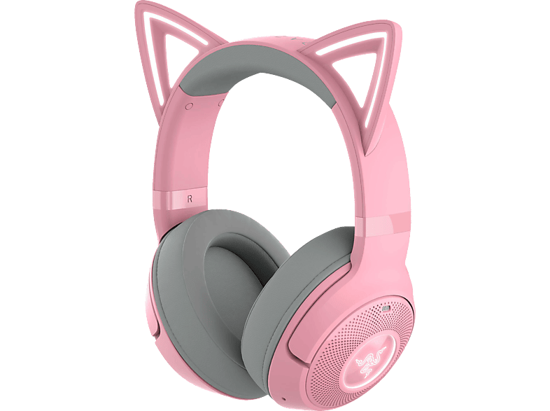 RAZER Kraken Kitty V2, Over-ear Gaming Headset Bluetooth Quartz Pink von RAZER