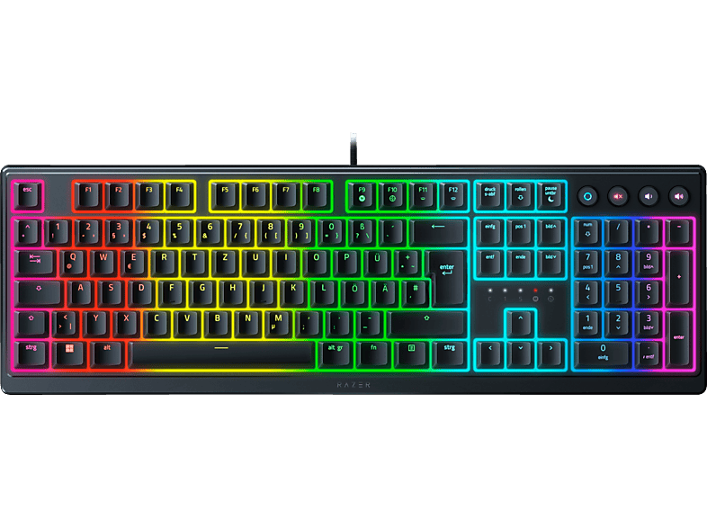 RAZER Ornata V3 Switch Deutsches Layout, Gaming Tastatur, Mecha-Membran, Razer kabelgebunden, Schwarz von RAZER