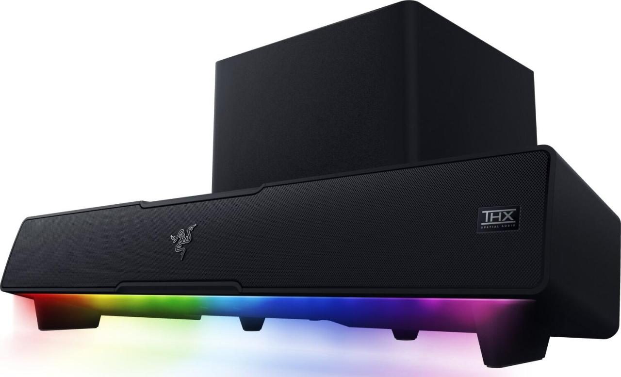 Razer Leviathan V2 PC-Gaming-Soundbar mit Subwoofer von RAZER