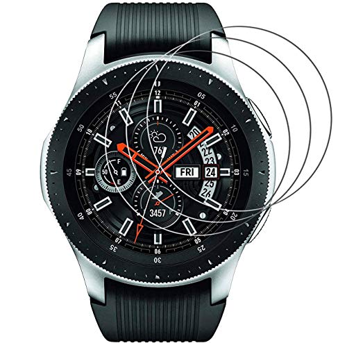 RBEIK Displayschutzfolie für Samsung Galaxy Watch (46 mm) – [3 Stück] Premium 9H Härte gehärtetes Glas Displayschutzfolie für Samsung Galaxy Watch (46 mm) mit [blasenfreier Installation] [kratzfest] von RBEIK