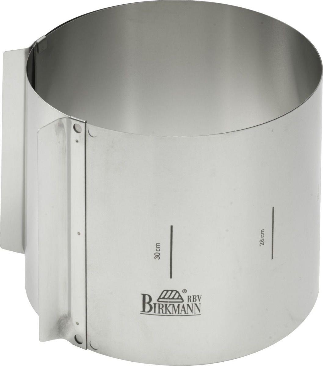 RBV Birkmann Tortenring - extra hoch - Easy Baking - Tortenring - Rund - Flache Oberfläche - Edelstahl - Edelstahl - 150 mm (429413) von RBV Birkmann