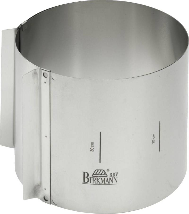 RBV Birkmann Tortenring - extra hoch - Easy Baking - Tortenring - Rund - Flache Oberfläche - Edelstahl - Edelstahl - 150 mm (429413) von RBV Birkmann