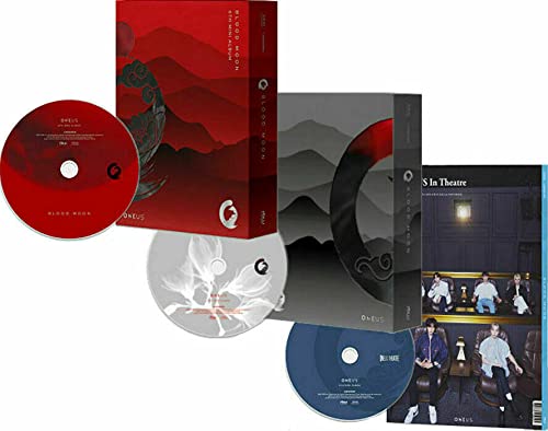 ONEUS BLOOD MOON 6th Mini Album ( THEATRE + BLOOD + GREY ) 3Ver SET. 3p CD+2p Photo Book+2p Big Photo Card+4p Photo Card+1p Lyric Photo Book+1p Folded Poster(On pack)+etc+6p STORE GIFT CARD von RBW Ent.