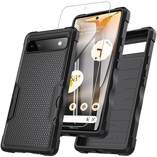 RC1WD Für Google Pixel 6A Hülle, Stoßfeste Schutzhülle Mit 9H Härte Panzer Glas, 360° Rundumschutz, High Touch Responsive, Schwarz RC1WD Für Google Pixel 6A Hülle, Stoßfeste Schutzhülle Mit 9H Härte Panzer Glas, 360° Rundumschutz, High Touch Responsive, Schwarz von RC1WD